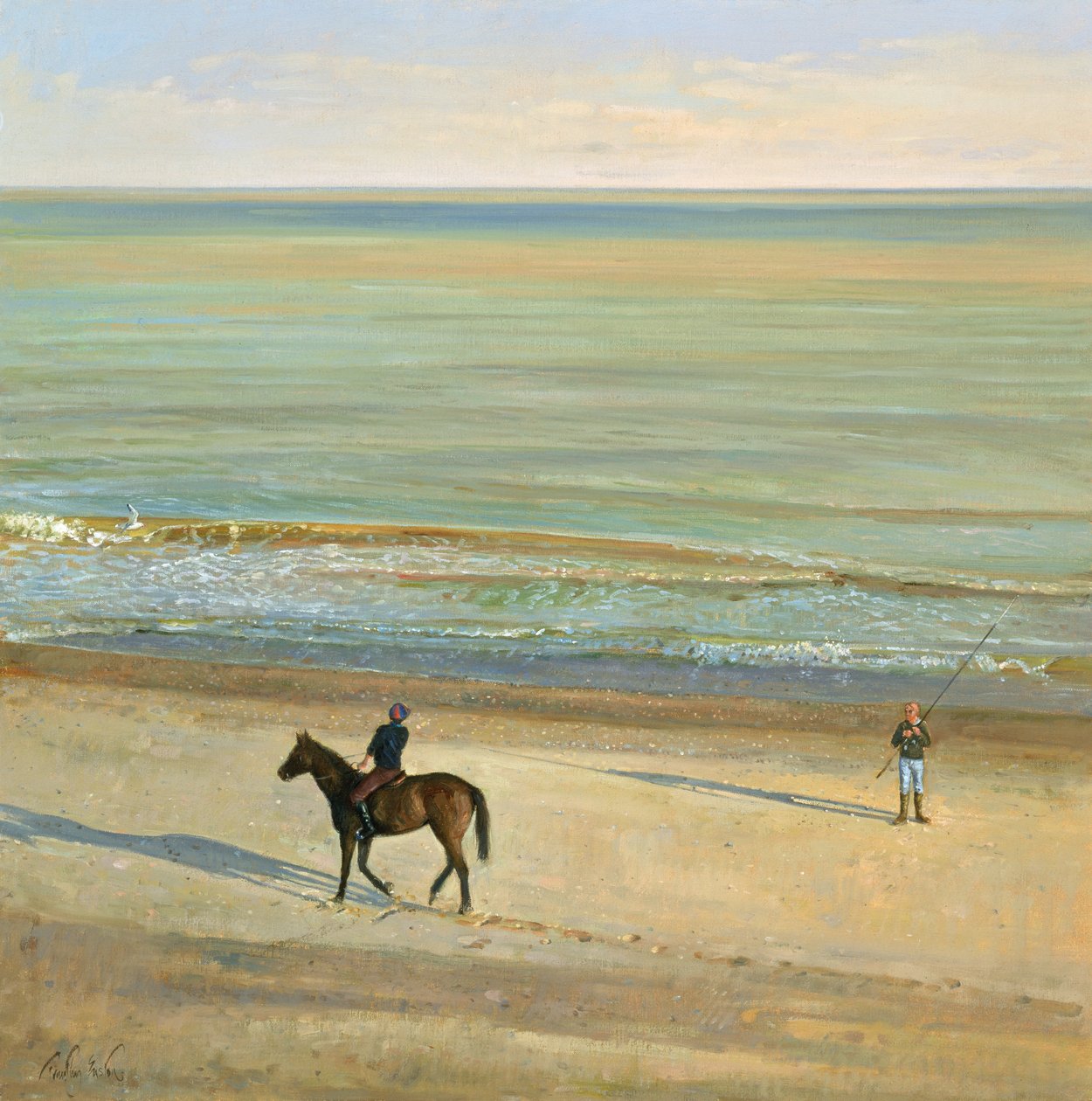 Beach Dialogue, Dunwich by Timothy Easton