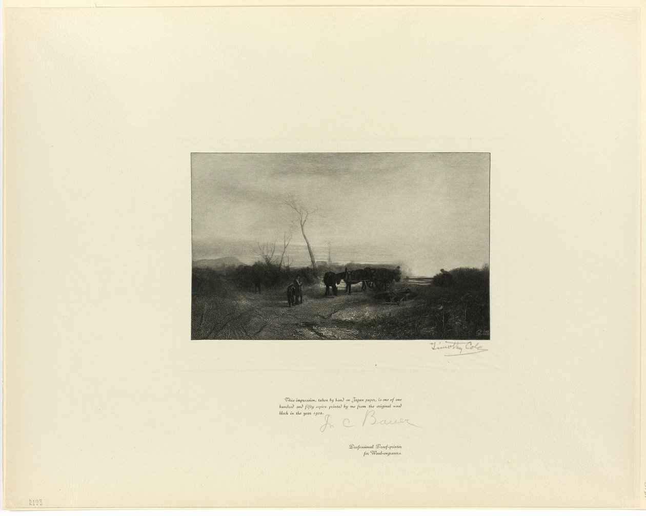 A Frosty Morning, from Old English Masters by Timothy Cole