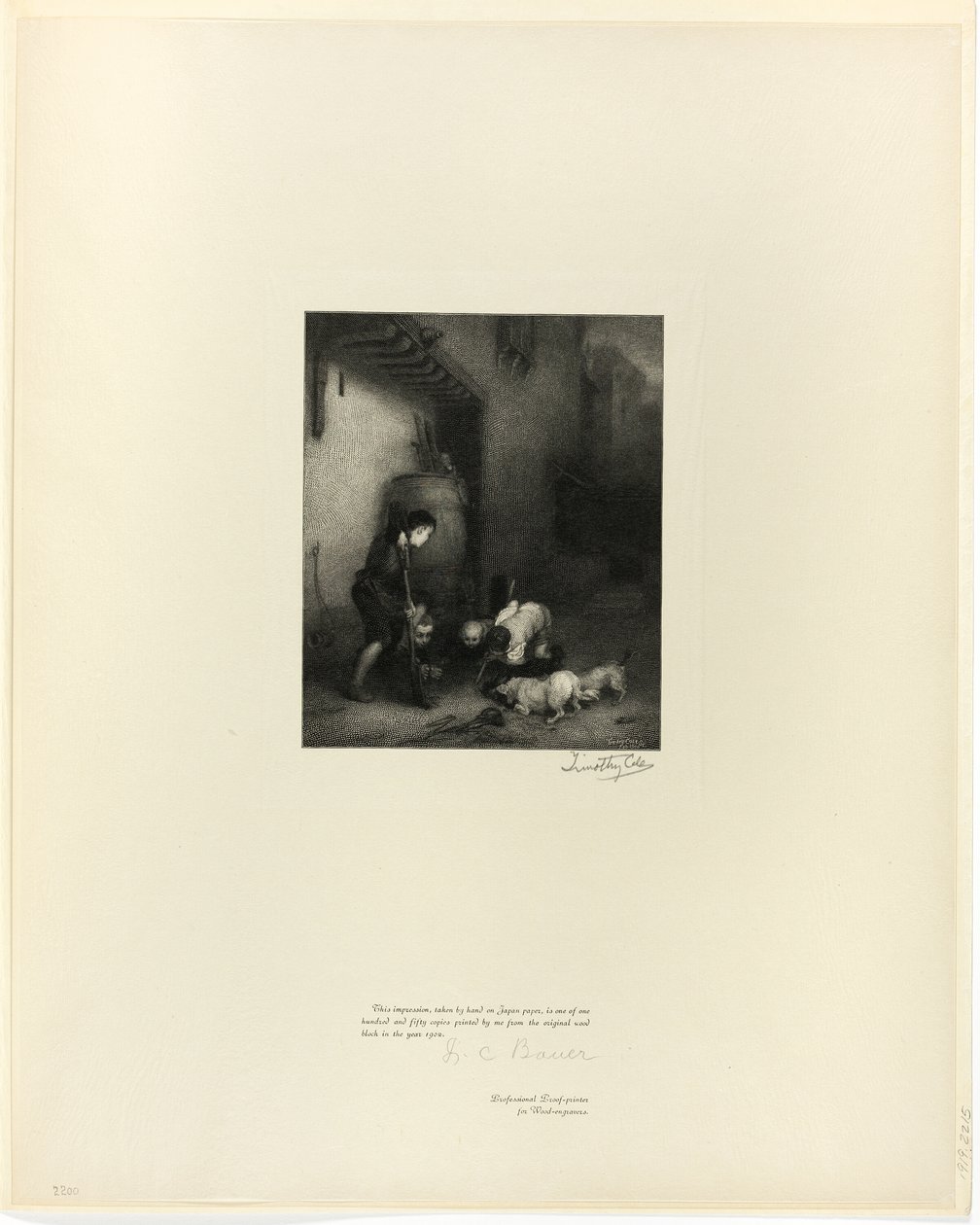 Digging for Rats, from Old English Masters by Timothy Cole