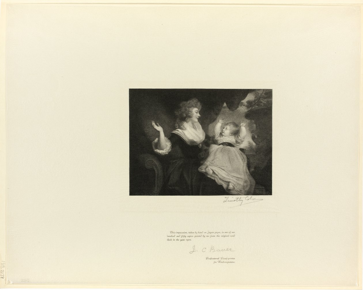 Duchess of Devonshire and child, from Old English Masters by Timothy Cole