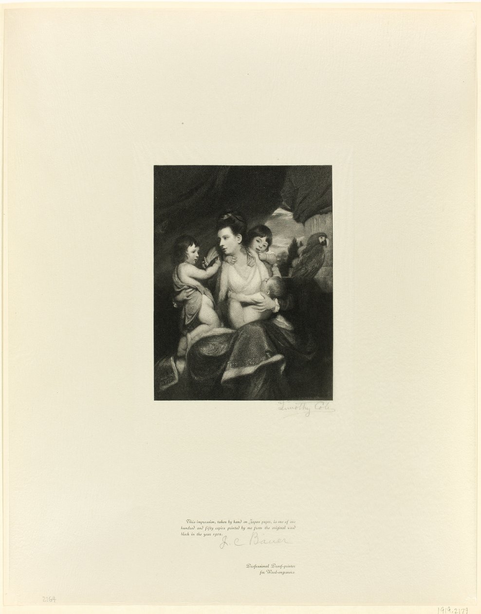 Lady Cockburn and Family, from Old English Masters by Timothy Cole