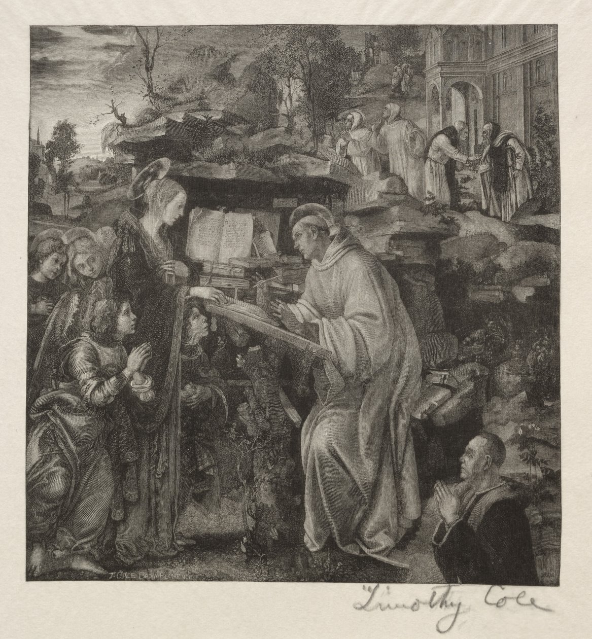 Madonna Appearing to St. Bernard by Timothy Cole