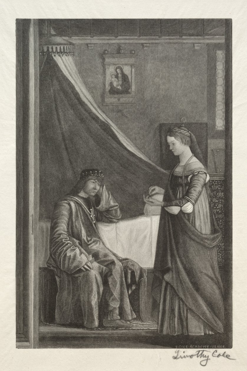 Old Italian Masters: St. Ursula with her Father, 1888-1892 by Timothy Cole