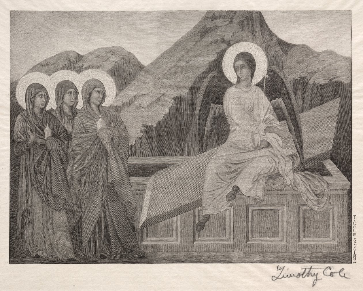 Old Italian Masters: The Three Marys at the Sepulcher, 1888-1892 by Timothy Cole