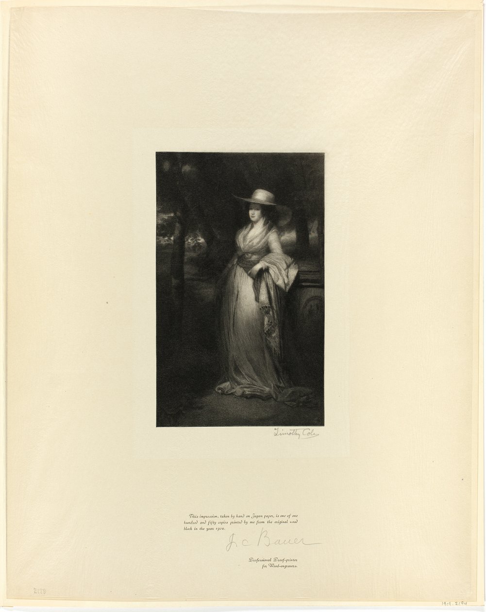 Portrait of a Lady, from Old English Masters by Timothy Cole