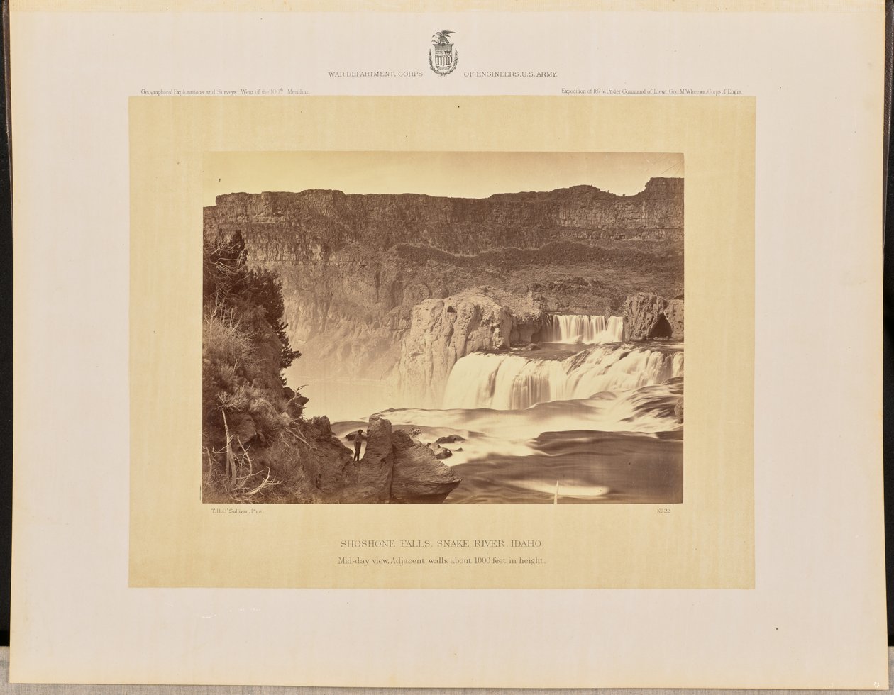 Shoshone Falls, Snake River, Idaho. Mid-day View, Adjacent Walls About 1000 Feet in Height by Timothy H. O