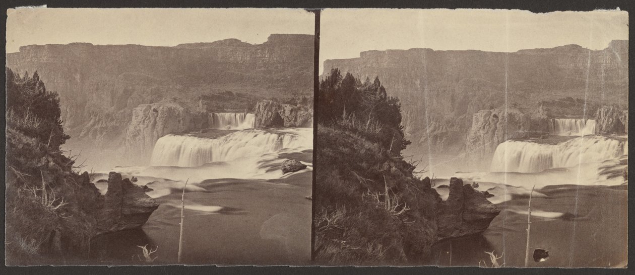 Shoshone Falls, Snake River, Idaho, Midday View, Adjacent Walls about 1,000 Feet in Height by Timothy H. O