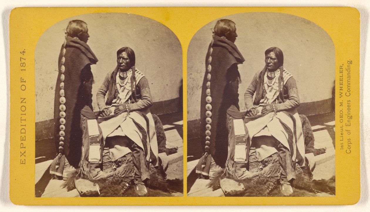 Ute Braves, of the Kah-poh-teh Band, Northern New Mexico, in Full Dress by Timothy H. O