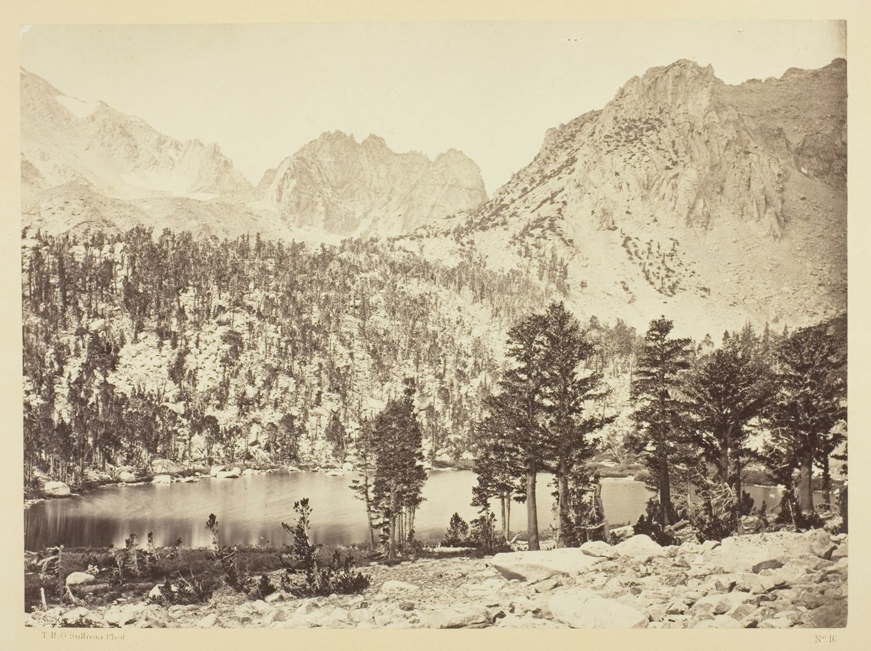 Alpine Lake, in the Sierra Nevada, California by Timothy O