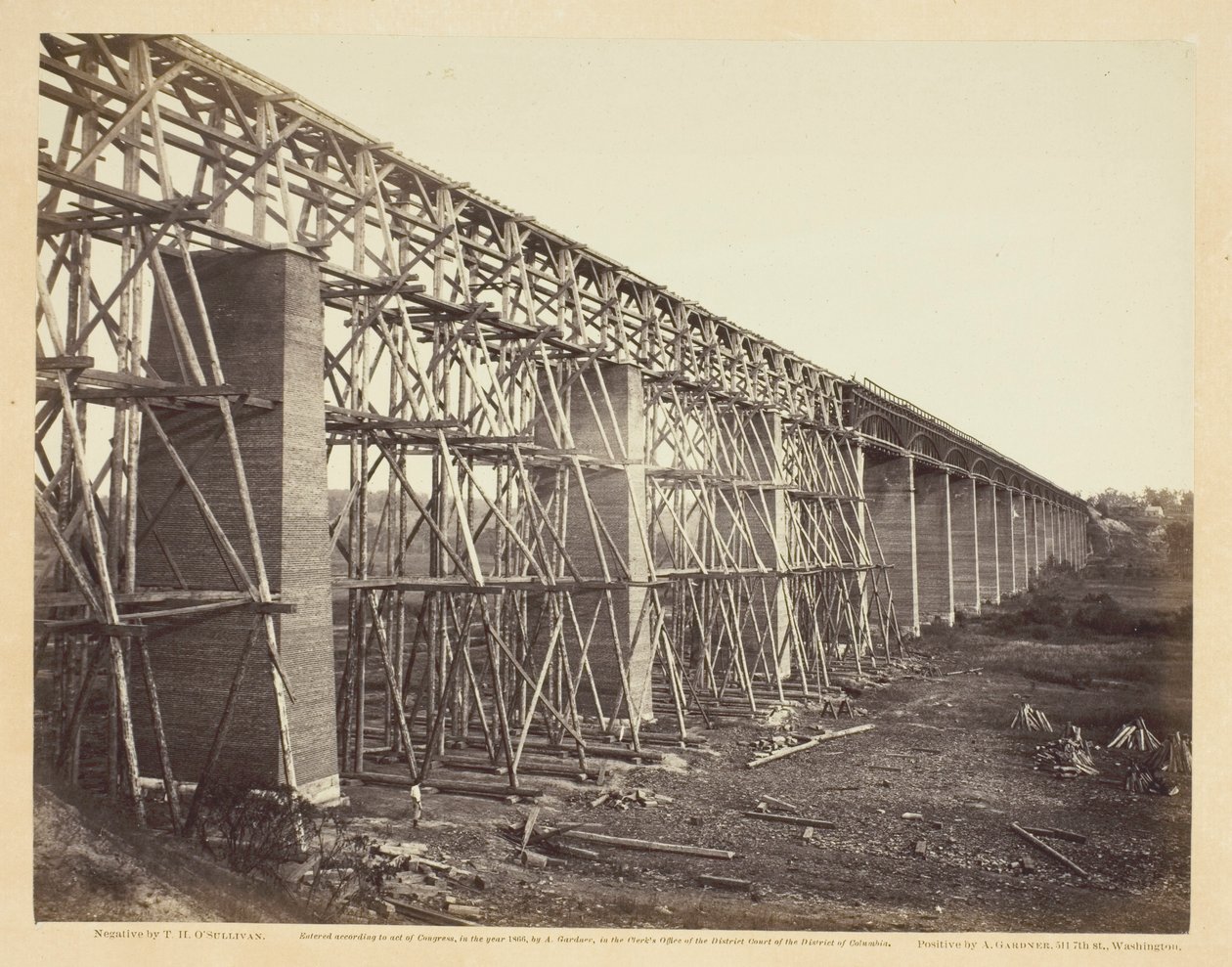 High Bridge Crossing the Appomattox, Near Farmville by Timothy O