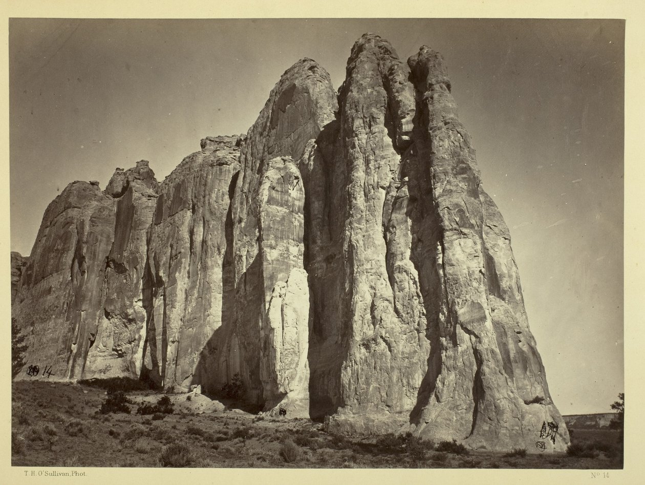 The South Side of Inscription Rock, 1873 by Timothy OSullivan