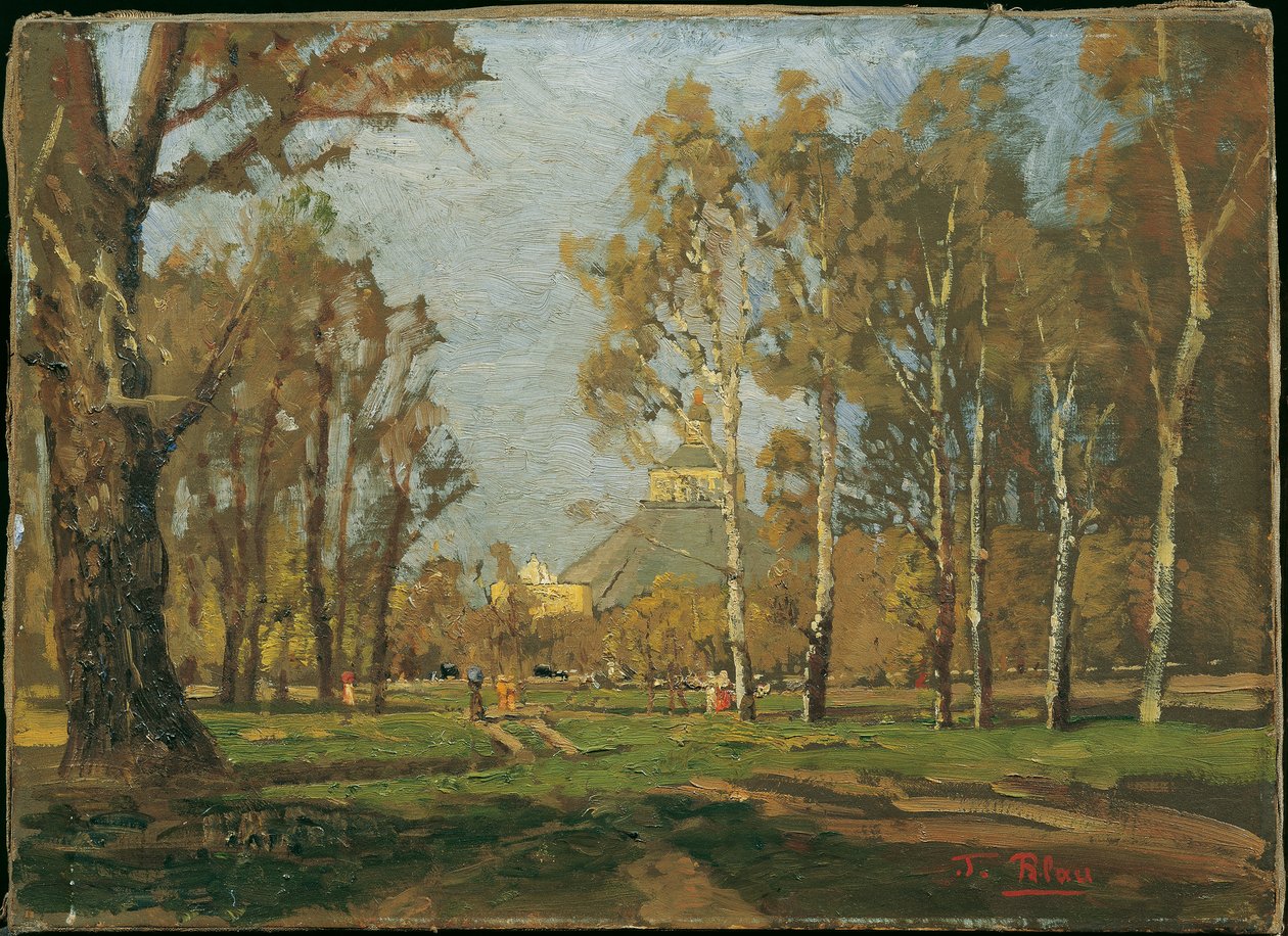 In the Prater near the Rotunda by Tina Blau
