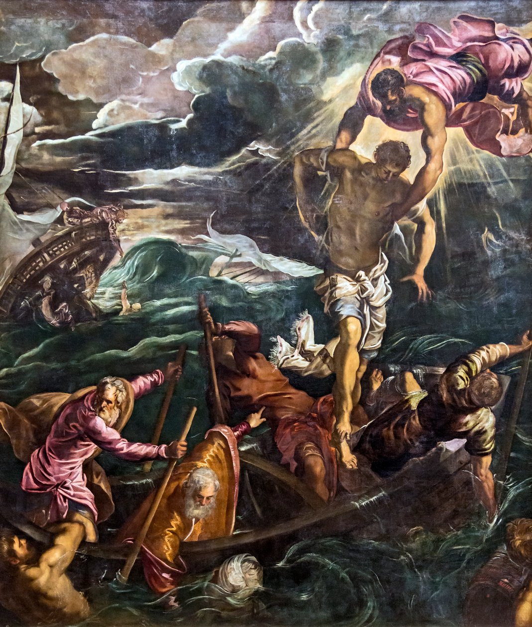 San Marco Saves a Buck during a Shipwreck by Tintoretto