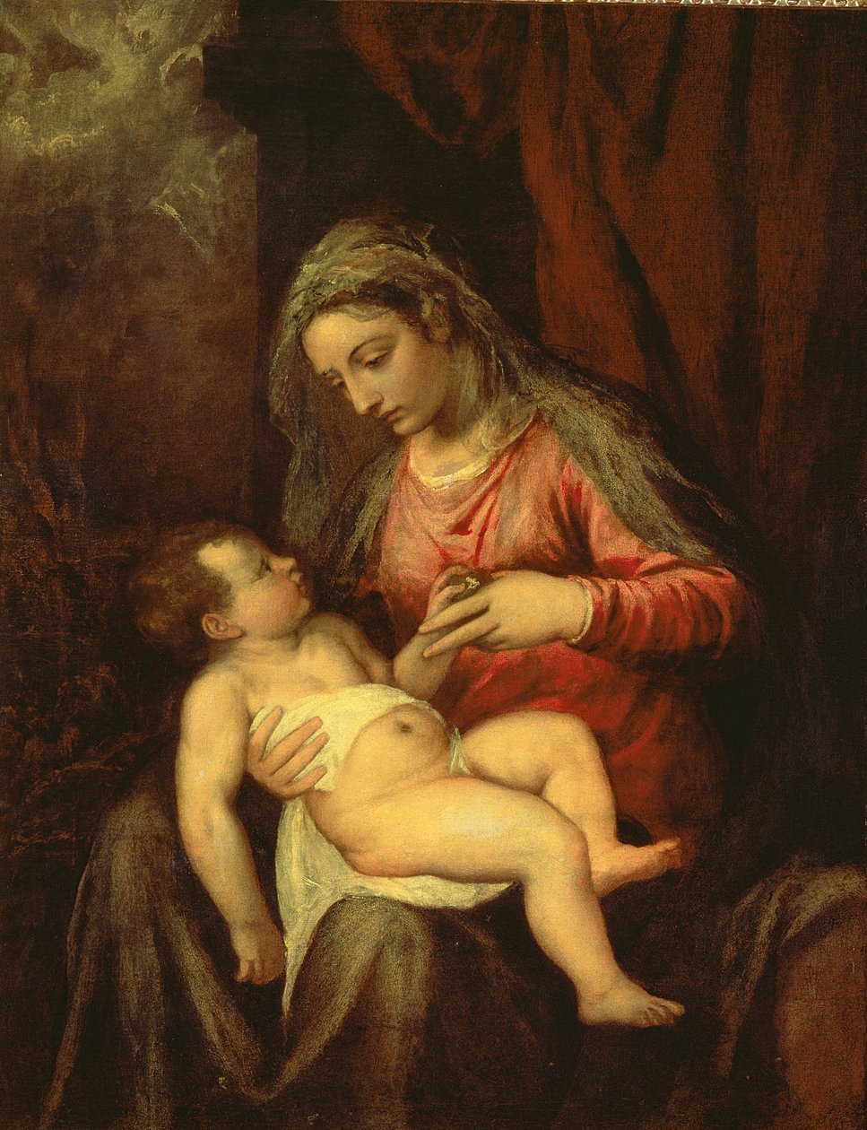 Madonna and Child by Tiziano Vecelli
