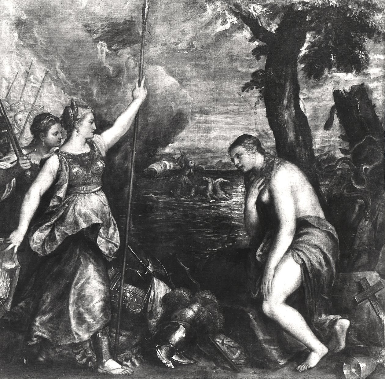Religion Succoured by Spain by Tiziano Vecelli