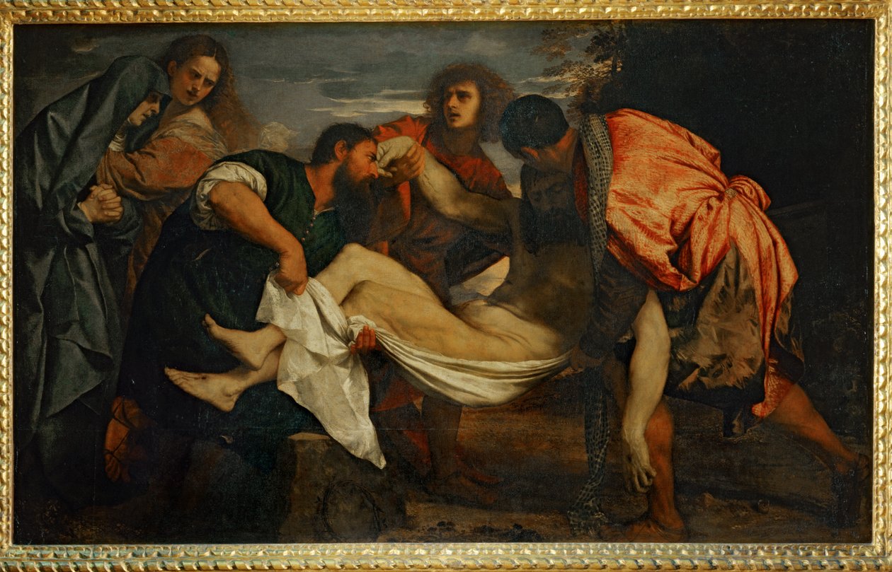 The Transport of Christ to the Tomb - Entombment of Christ by Titian (c.1488 1576)