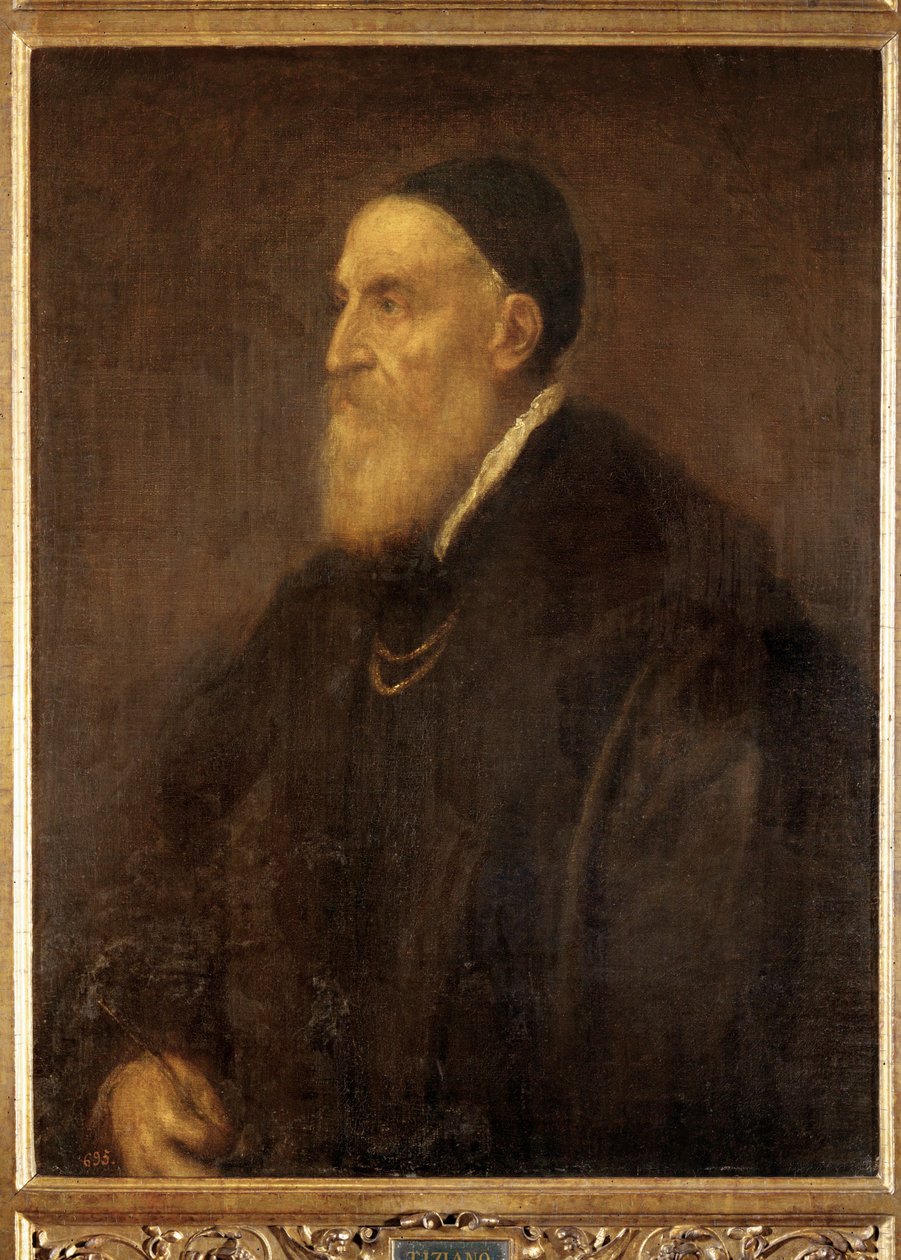 Self-Portrait, Painted Shortly Before the Outbreak of the Plague in Venice by Titian (c.1488 1576)