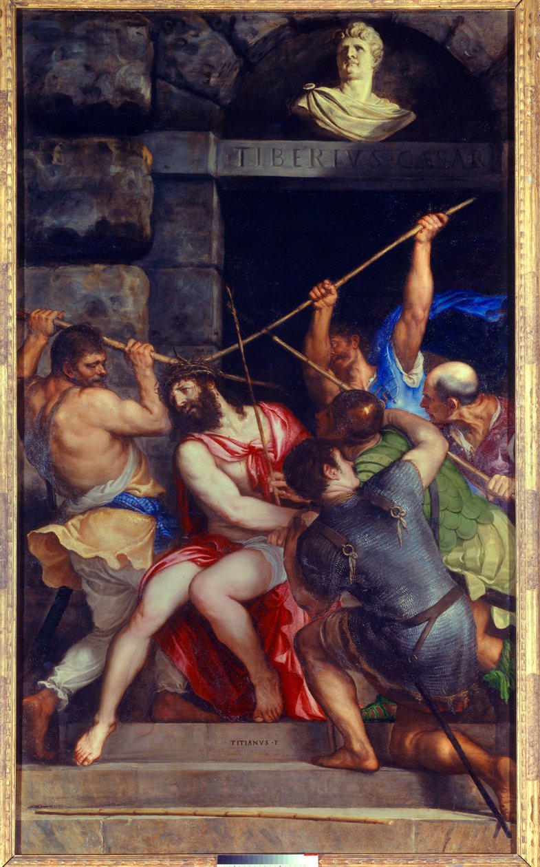 Christ Wreath of Thorns by Tiziano Vecelli