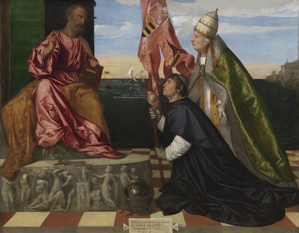 Jacopo Pesaro, Bishop of Paphos, being Presented by Pope Alexander VI to Saint Peter by Titian