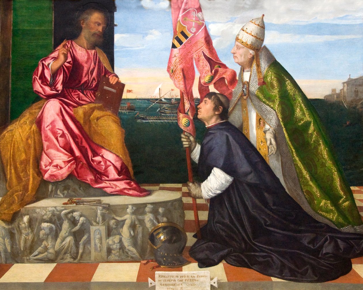 Jacopo Pesaro, Bishop of Paphos, being Presented by Pope Alexander VI to Saint Peter by Titian