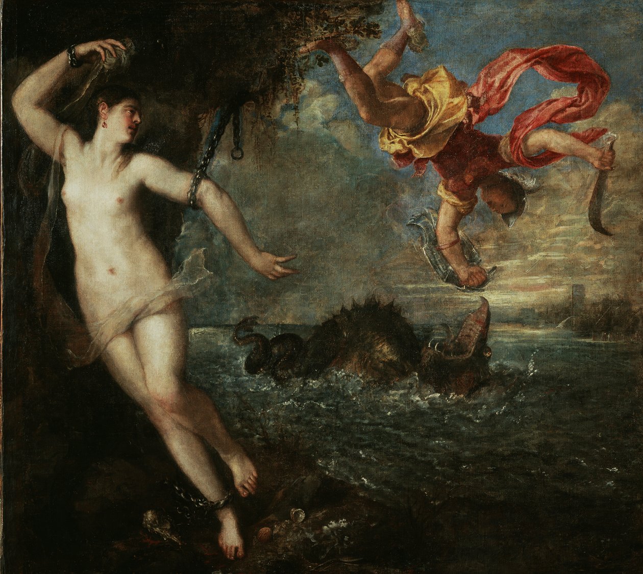 Perseus and Andromeda, ca 1555 by Titian