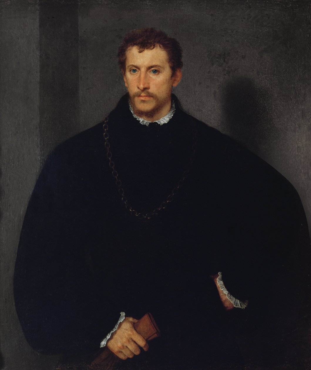Portrait of an Unknown Man (The Man with Grey Eyes, or The Englishman) by Tiziano Vecelli