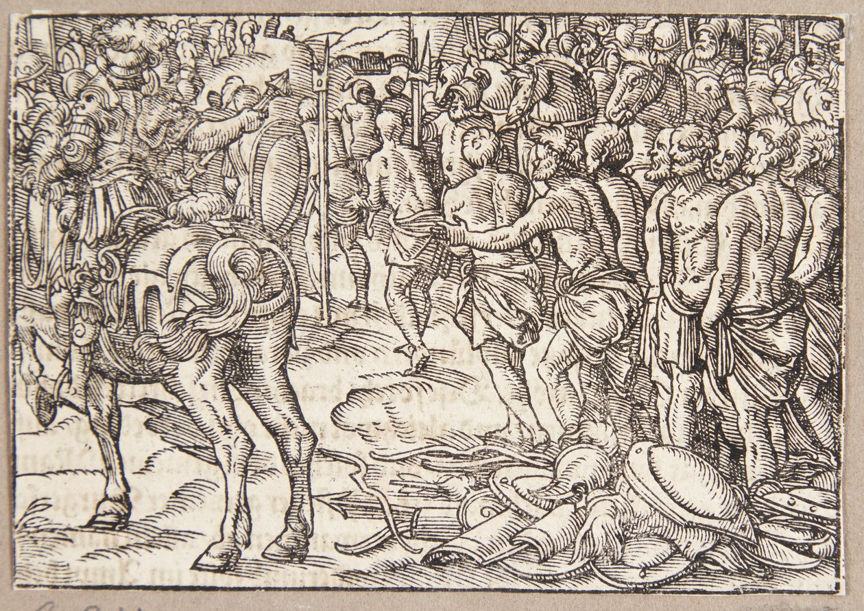 Cincinnatus Orders the Aequi to Pass Under the Yoke by Tobias Stimmer