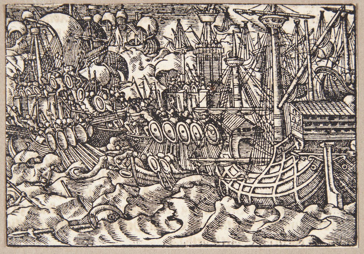 Gaius Duillius Defeats Carthage in a Naval Battle by Tobias Stimmer