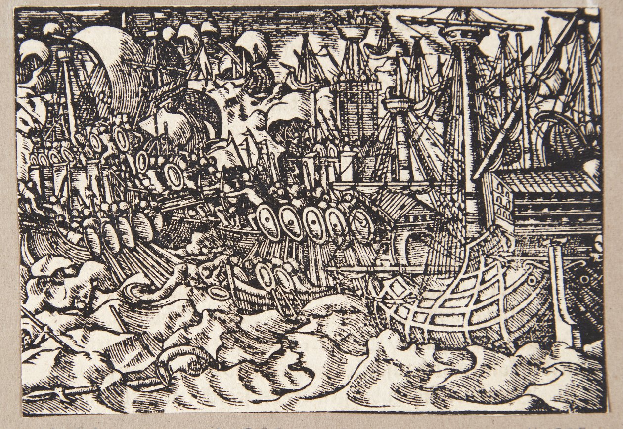 Gaius Duillius Wins Naval Battle Against the Carthaginians by Tobias Stimmer