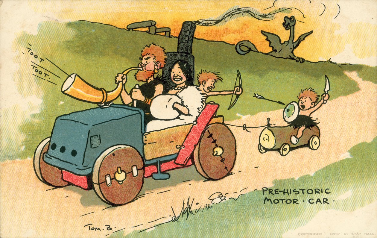 Pre-historic Motor Car by Tom Browne