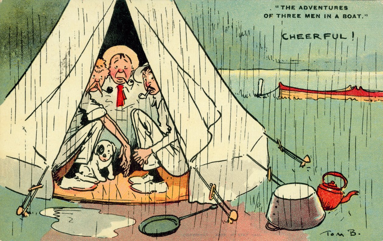 Three Men In A Boat by Tom Browne