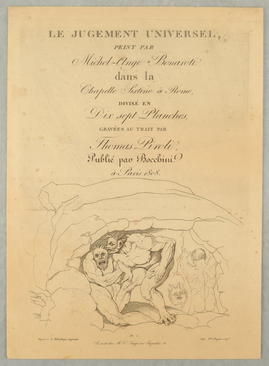 Cover Page, The Last Judgment by Tommaso Piroli