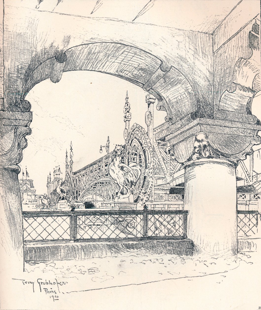 Colonnade Near the Pont des Invalides by Tony Grubhofer