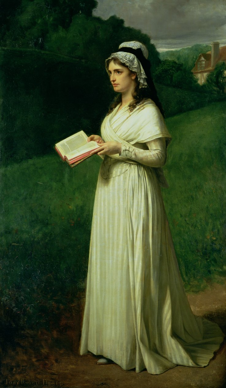 Portrait of Charlotte Corday by Tony Robert Fleury