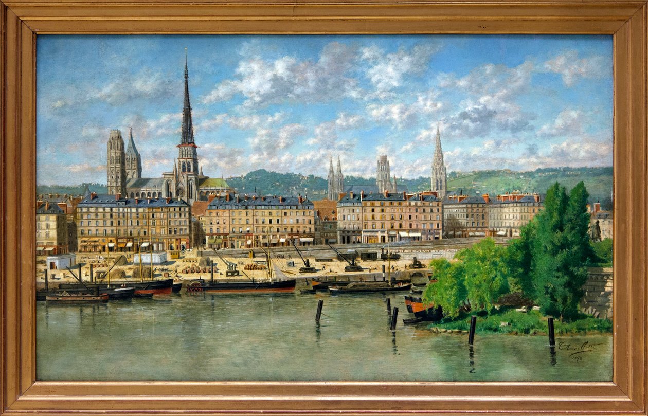 The Port of Rouen by Torello Ancillotti