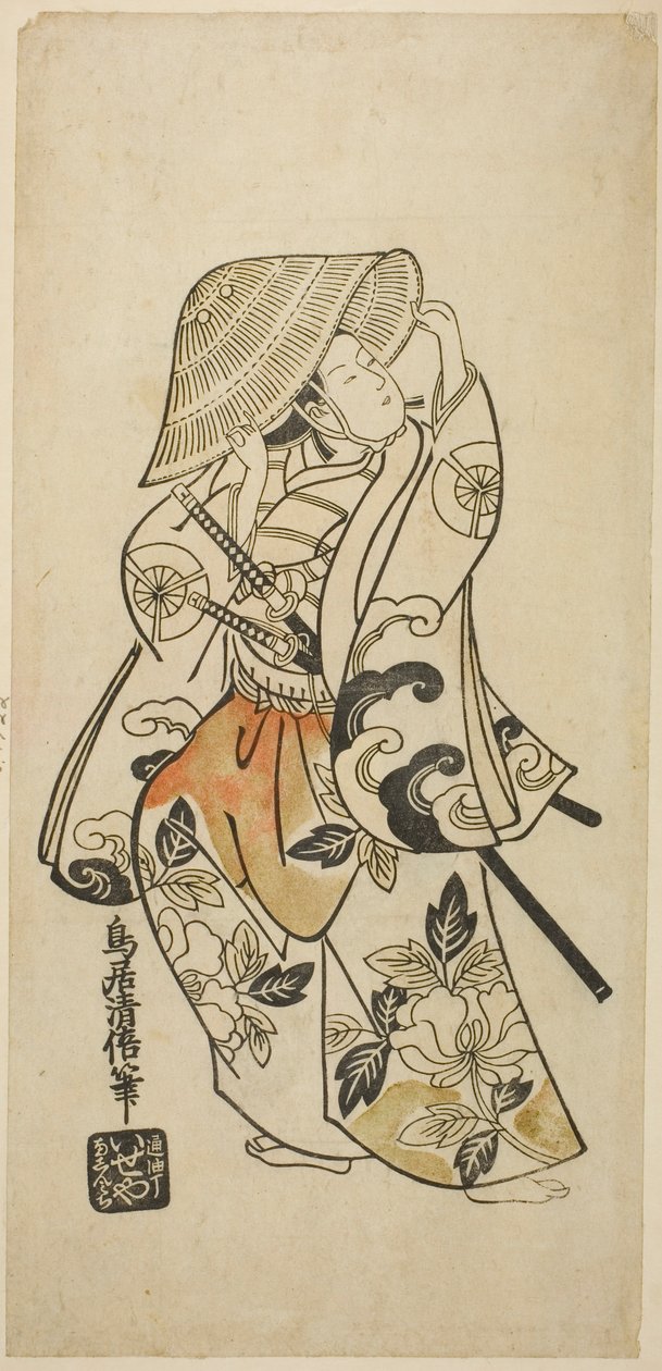The Actor Tamazawa Saijiro in an Unidentified Role by Torii Kiyomasu II