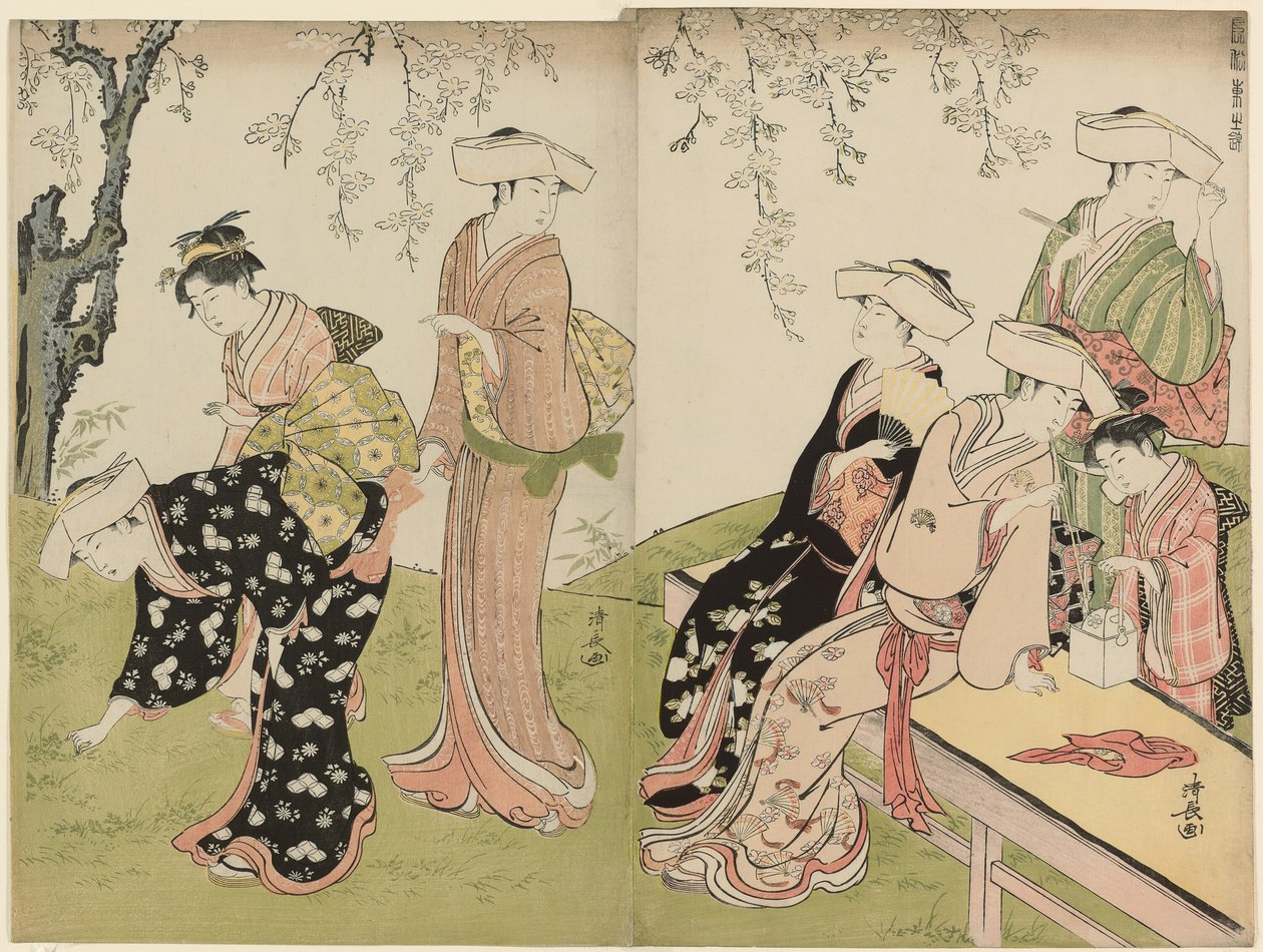 An Outing in Spring, from the series A Brocade of Eastern Manners by Torii Kiyonaga