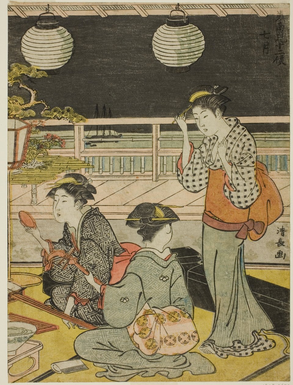 The Seventh Month, from the series "Twelve Months in the South" by Torii Kiyonaga
