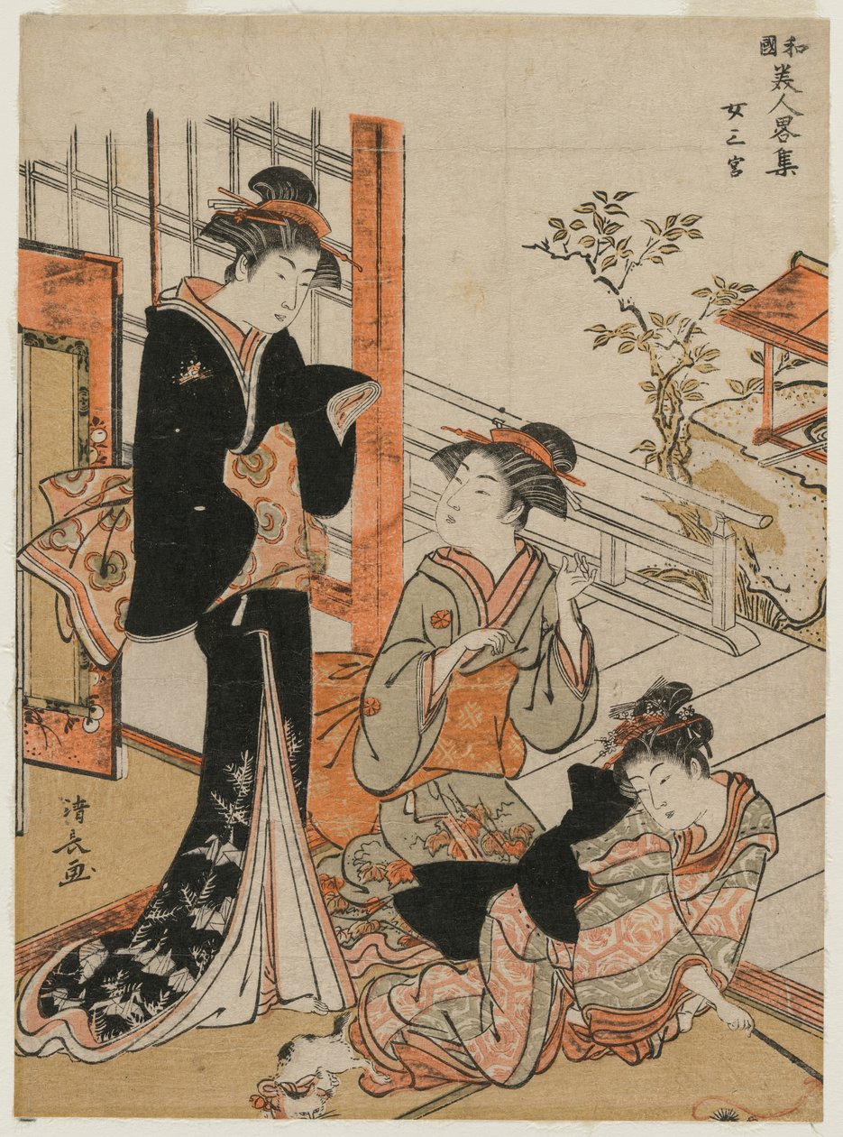 Three Women from the Series A Brief Collection of Japanese Beauties by Torii Kiyonaga