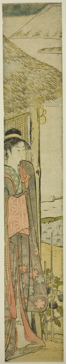 Young Woman with Symbols of the First Dream of the New Year by Torii Kiyonaga