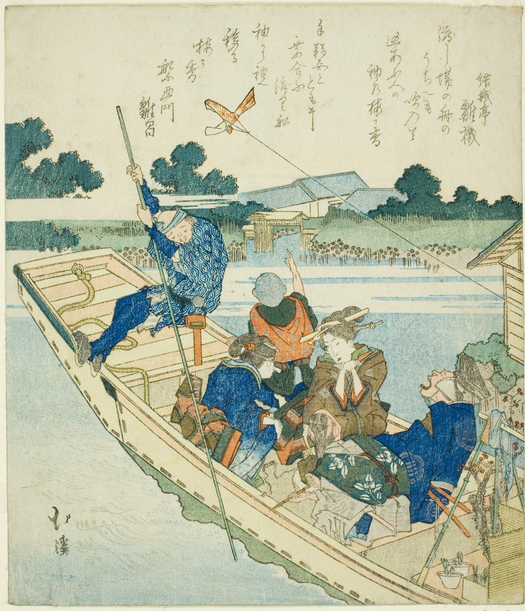 Crossing the Sumida River on New Year