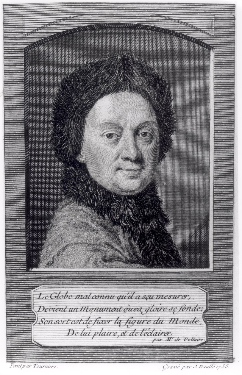 Pierre Louis Moreau de Maupertuis Engraved by John Daulle by Tourniere