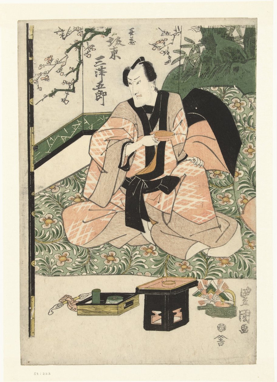 Actor Bando Mitsugoro III in the Role of Kizo by Toyokuni (II) , Utagawa