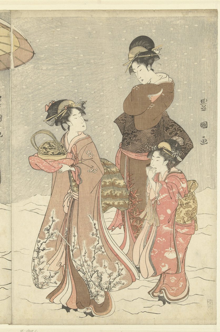 Snowball by Toyokuni (II) , Utagawa