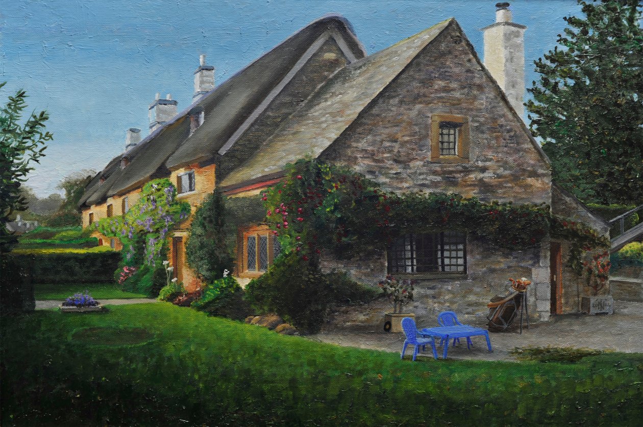 Thatched Cottage, Great Tew by Trevor Neal