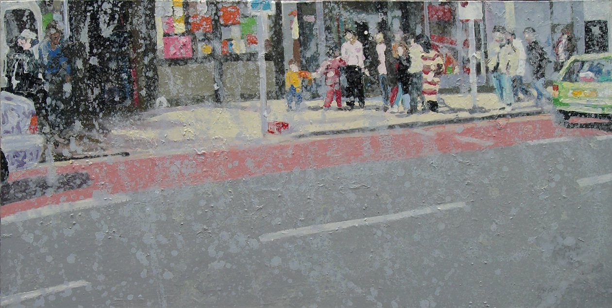 Across the road, 2003 by Trevor Burgess
