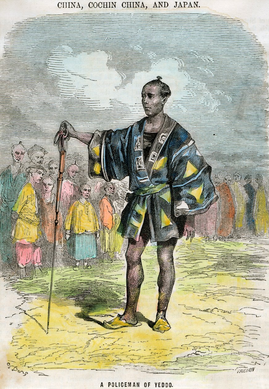 A policeman of Yeddo Edo, Japan by Trichon