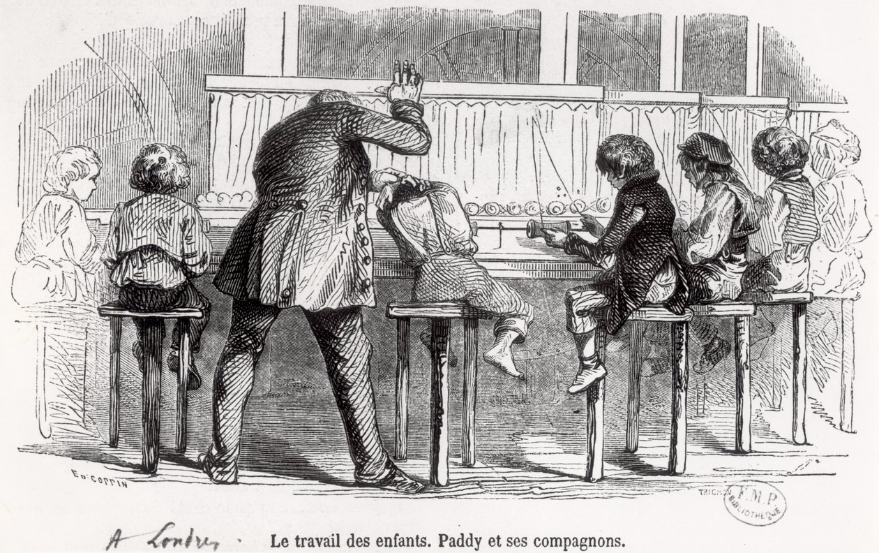 Children Working on Bobbins in London, Paddy and His Companions, from 