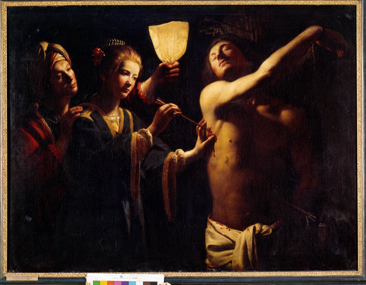 Saint Sebastian healed by Saint Irene. Painting by Trophime Bigot known as Le Maitre a la Candelle (17th century). 1620-1630. Bordeaux, Museum of Fine Arts by Trophime Bigot