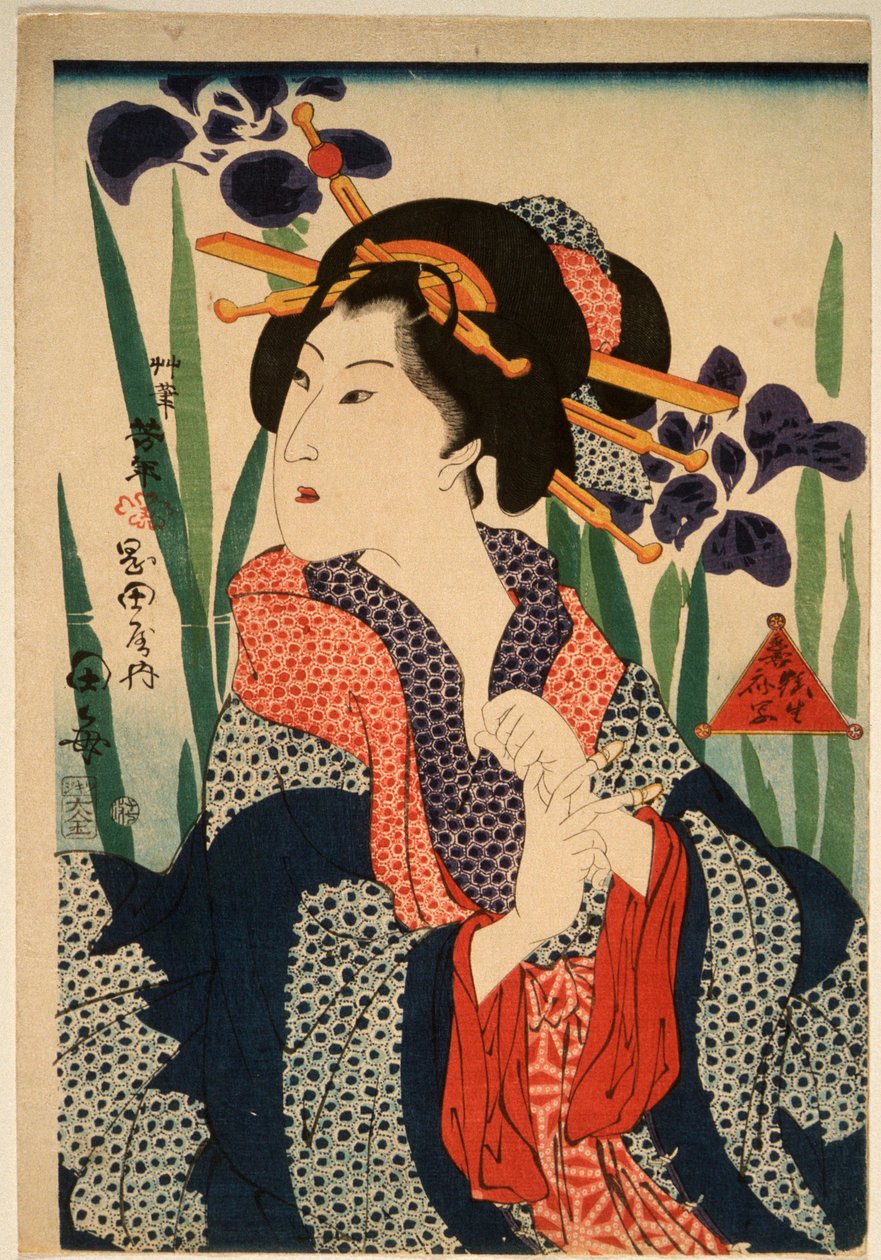 The Courtesan Taume by Tsukioka Yoshitoshi